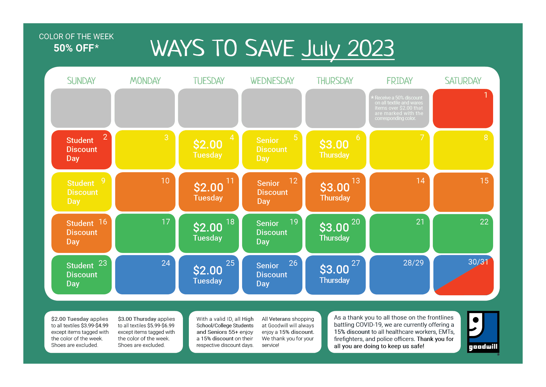 Ways To Save July 2023